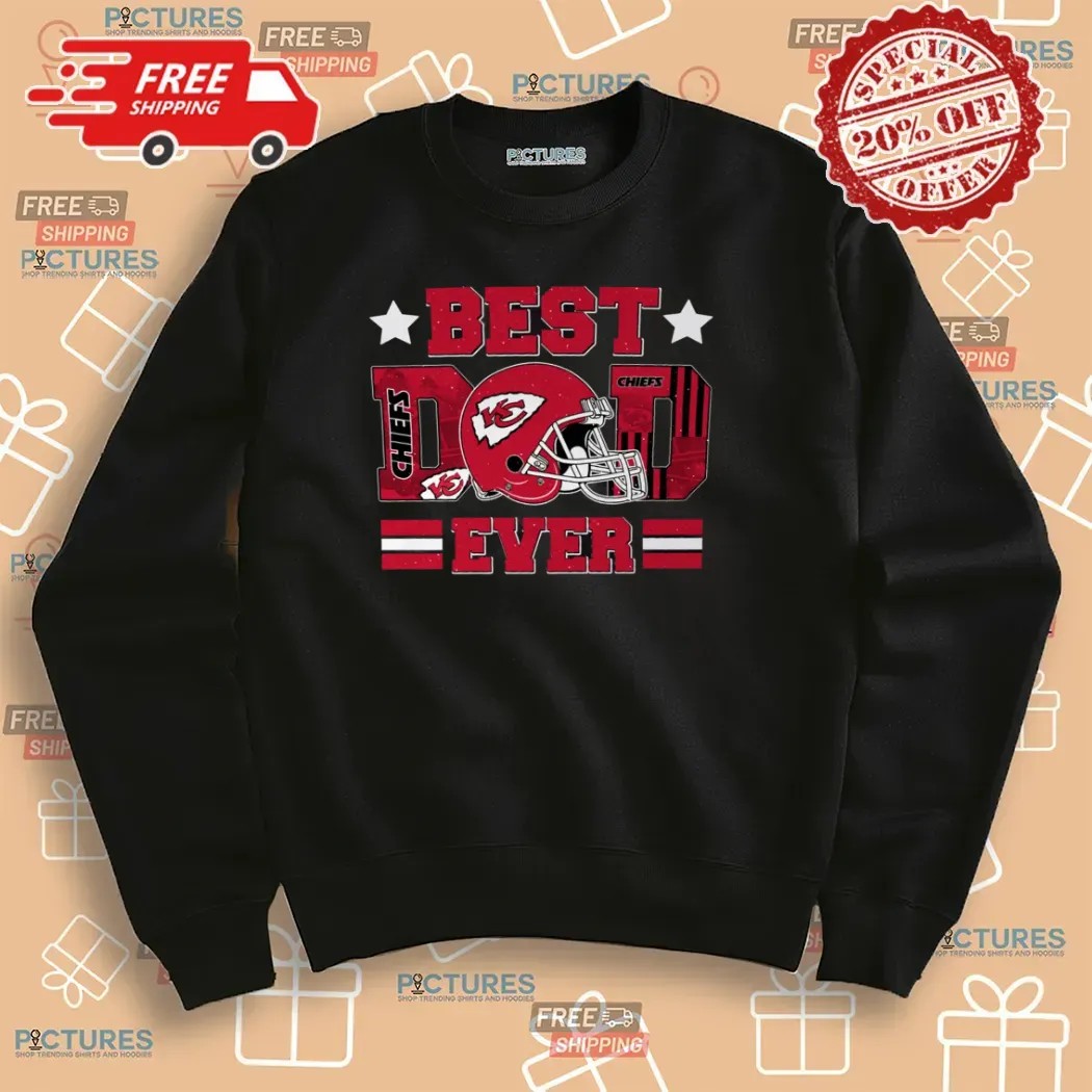 Best Dad Ever Kansas City Chiefs Daddy And Son Father's Day Personalized T Shirt