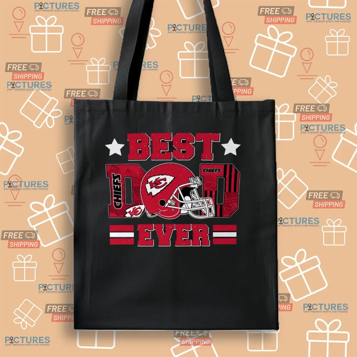 Best Dad Ever Kansas City Chiefs Daddy And Son Father's Day Personalized T Shirt