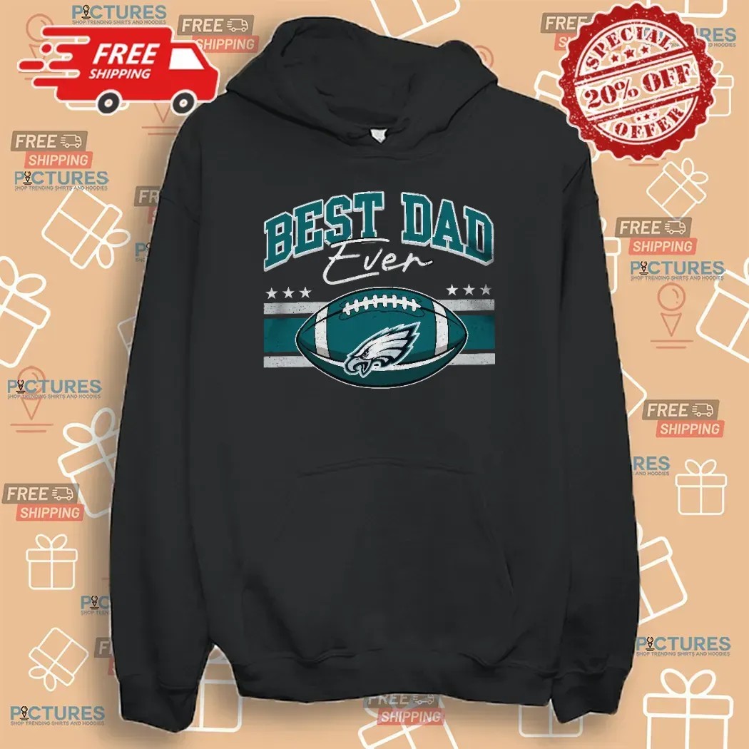 Best Dad Ever Philadelphia Eagles Daddy And Son Father's Day Personalized T Shirt