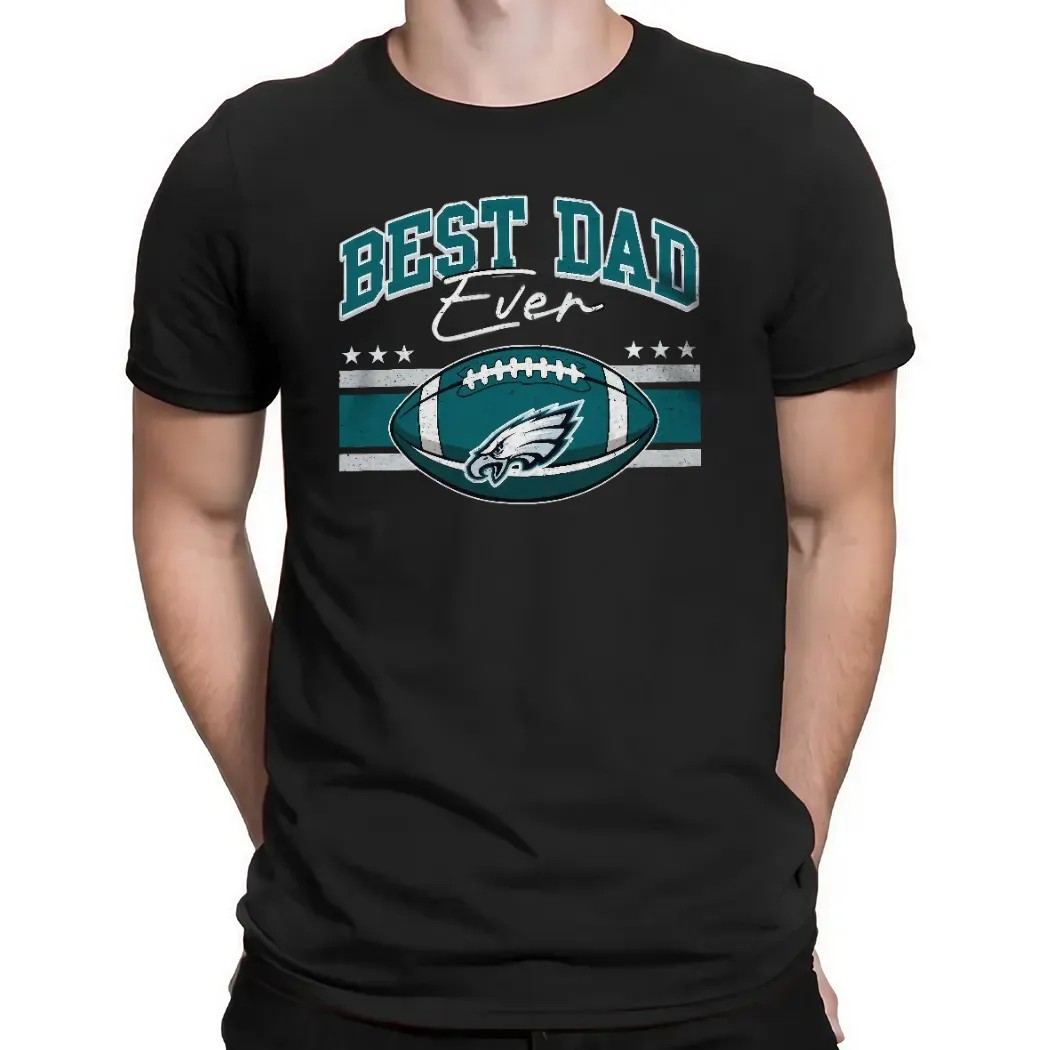 Best Dad Ever Philadelphia Eagles Daddy And Son Father's Day Personalized T Shirt