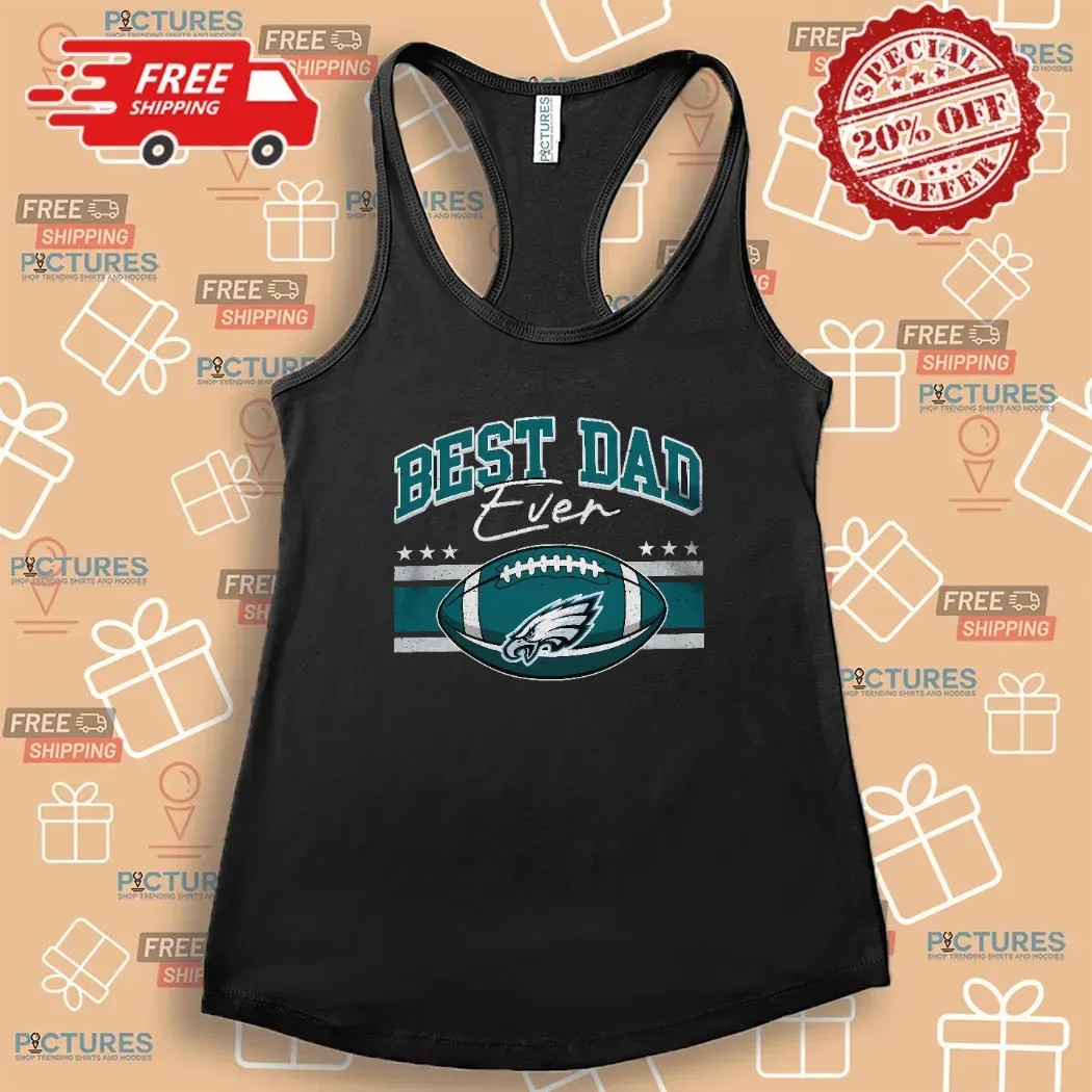 Best Dad Ever Philadelphia Eagles Daddy And Son Father's Day Personalized T Shirt