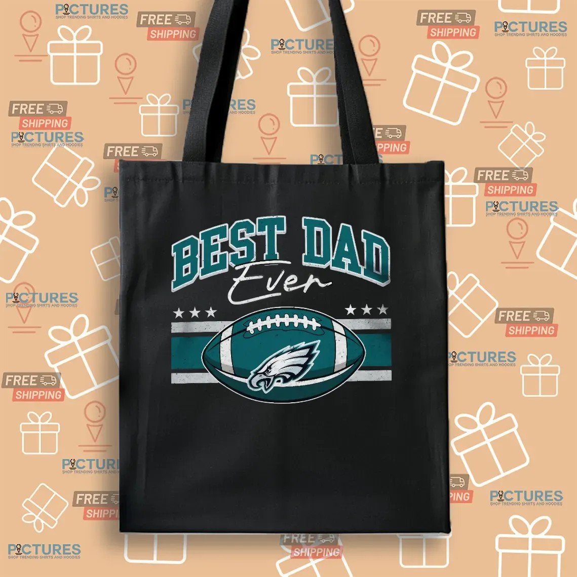 Best Dad Ever Philadelphia Eagles Daddy And Son Father's Day Personalized T Shirt