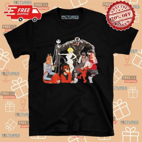 Billie Eilish And Comic Characters Venom Shirt