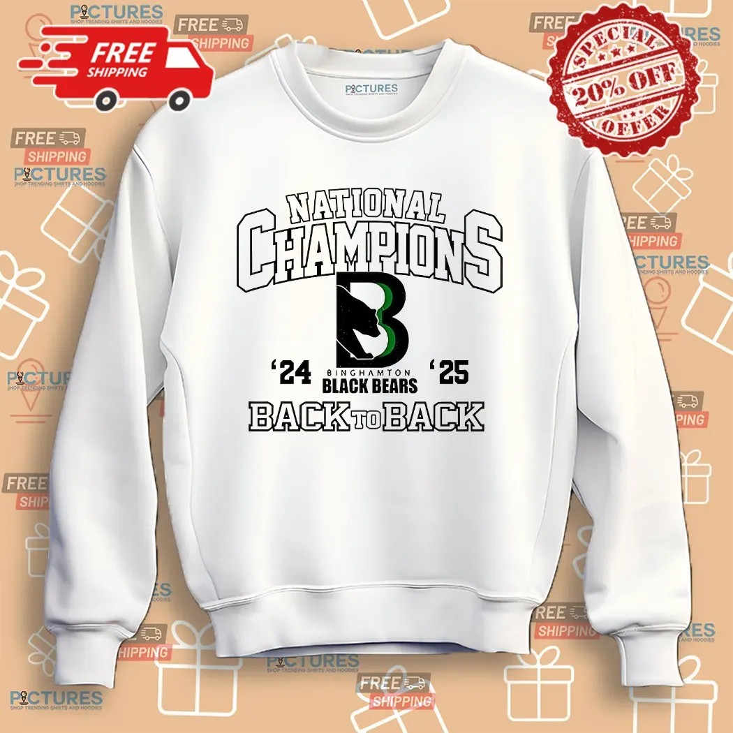 Binghamton Black Bears Commissioner’s Cup Champions Back To Back '24 '25 Shirt