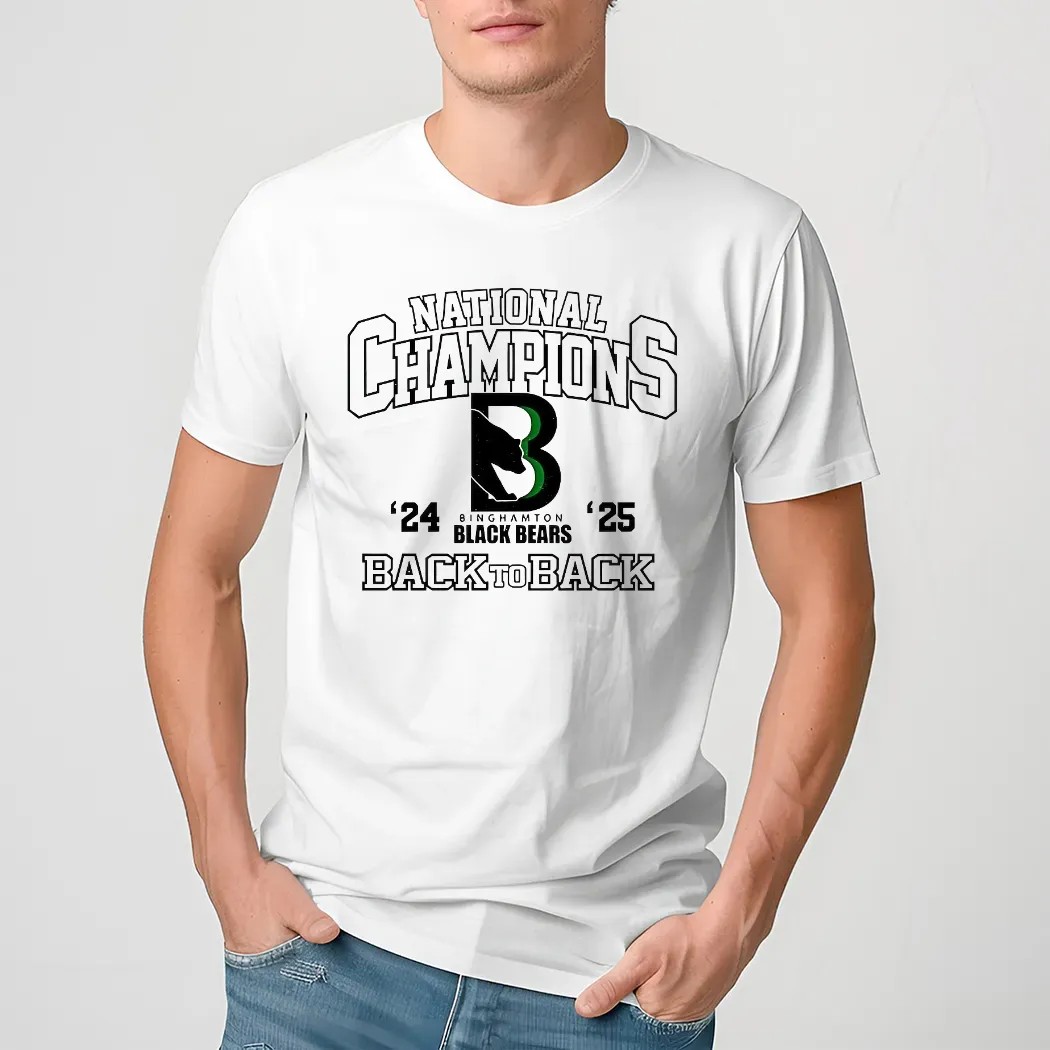 Binghamton Black Bears Commissioner’s Cup Champions Back To Back '24 '25 Shirt