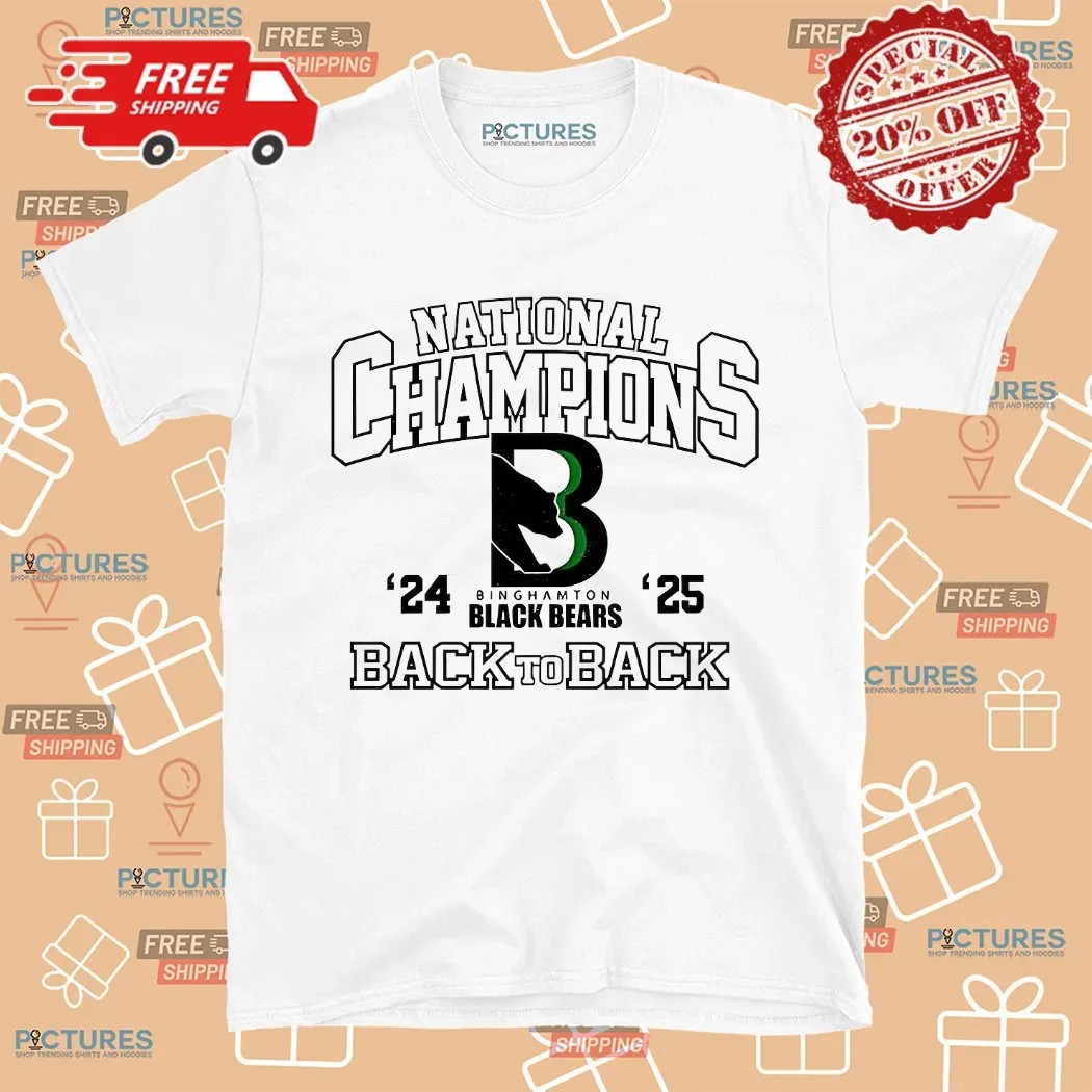 Binghamton Black Bears Commissioner’s Cup Champions Back To Back '24 '25 Shirt