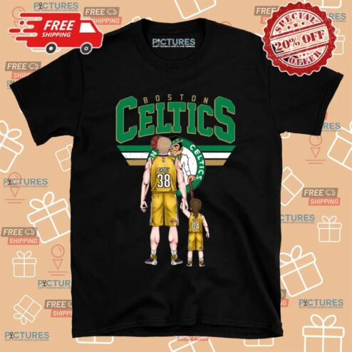 Boston Celtics Daddy And Daughter Personalized Father's Day T Shirt