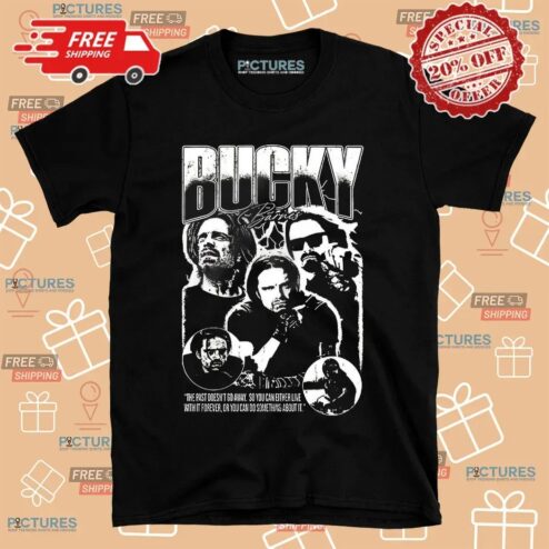 Bucky Barnes Thunderbolts Marvel The Past Doesn't Go Away So You Can Either Live With It Forever T Shirt