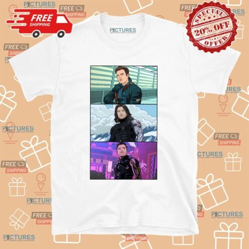 Bucky Barnes Winter Soldier Legacy Marvel Comic Style T Shirt