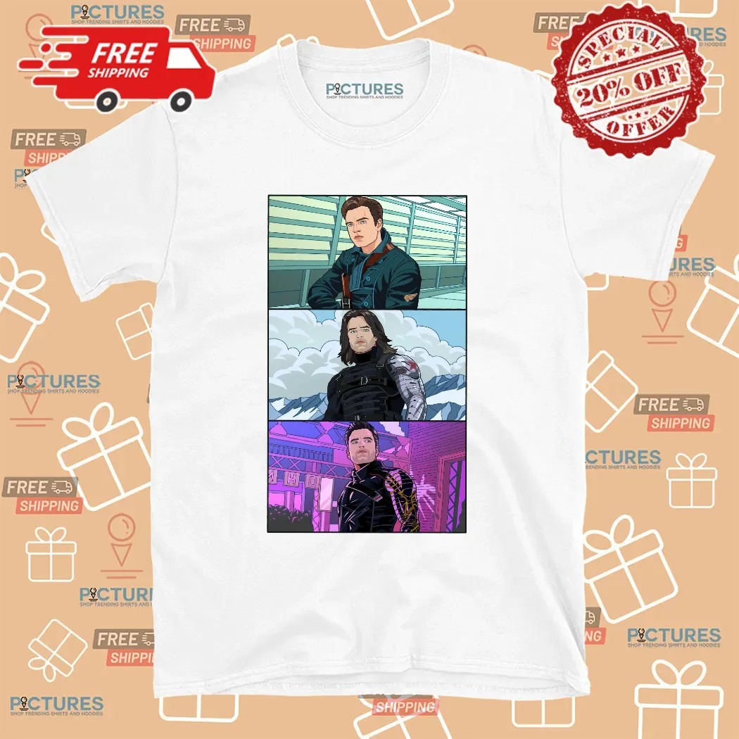 Bucky Barnes Winter Soldier Legacy Marvel Comic Style T Shirt