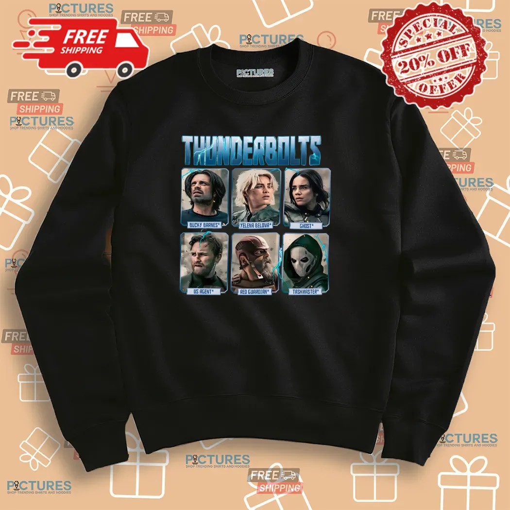 Bucky Barnes Yelena Belova Taskmaster Thunderbolts Marvel Movie Disney Characters T Shirt