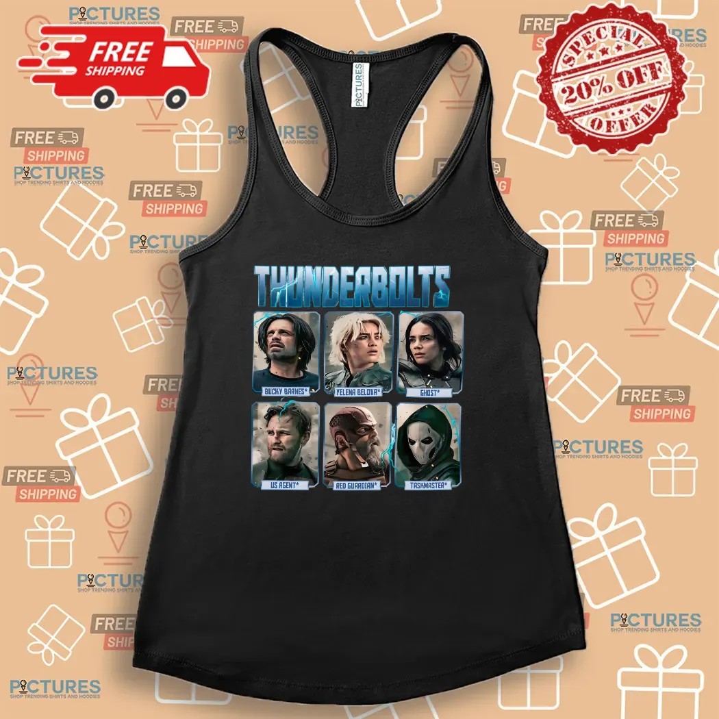Bucky Barnes Yelena Belova Taskmaster Thunderbolts Marvel Movie Disney Characters T Shirt