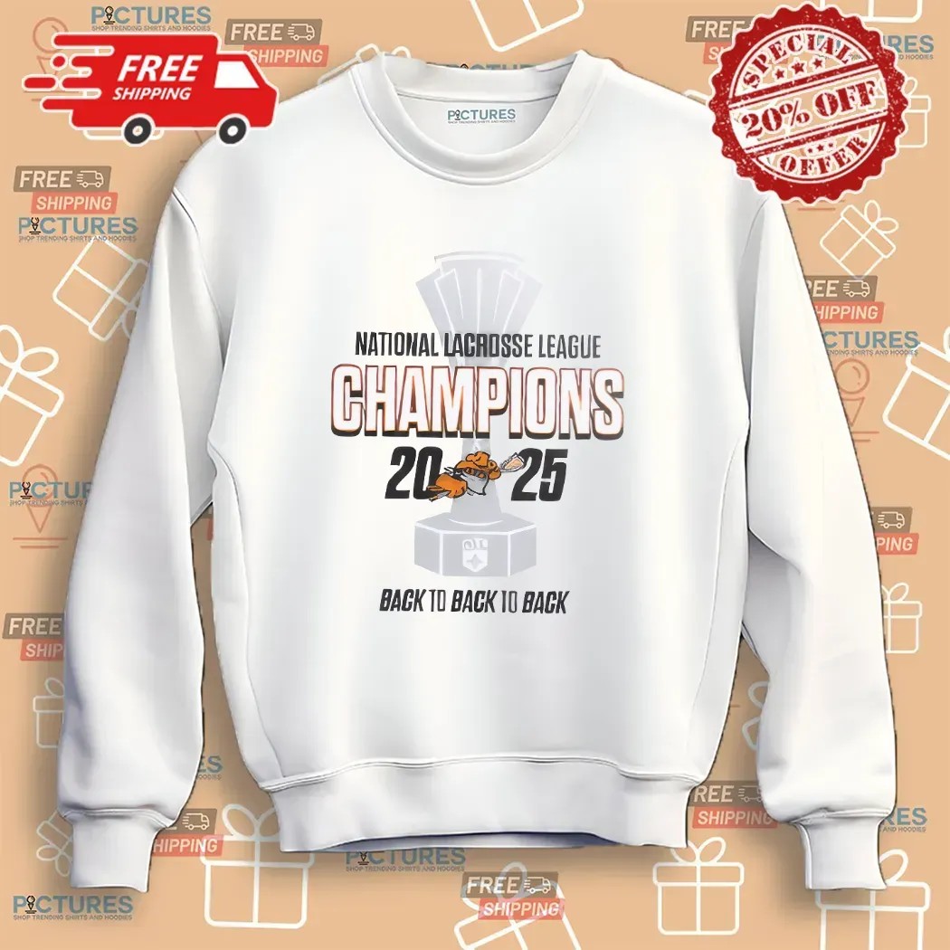 Buffalo Bandits National Lacrosse League Champions 2025 Back to Back to Back T Shirt