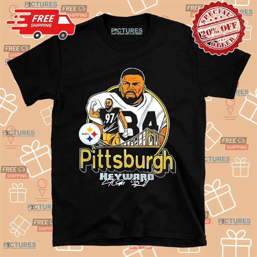Cam Heyward No. 97 Pittsburgh Steelers NFL Player Signature Shirt