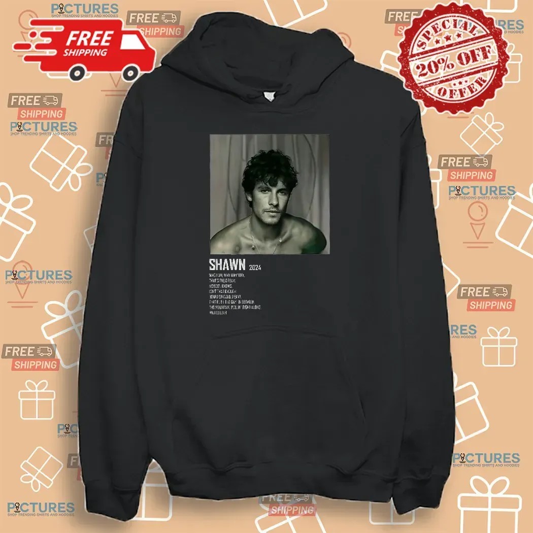 Camiseta Feminina Babylook Tema Cantor Shawn Mendes Album 2024 T Shirt