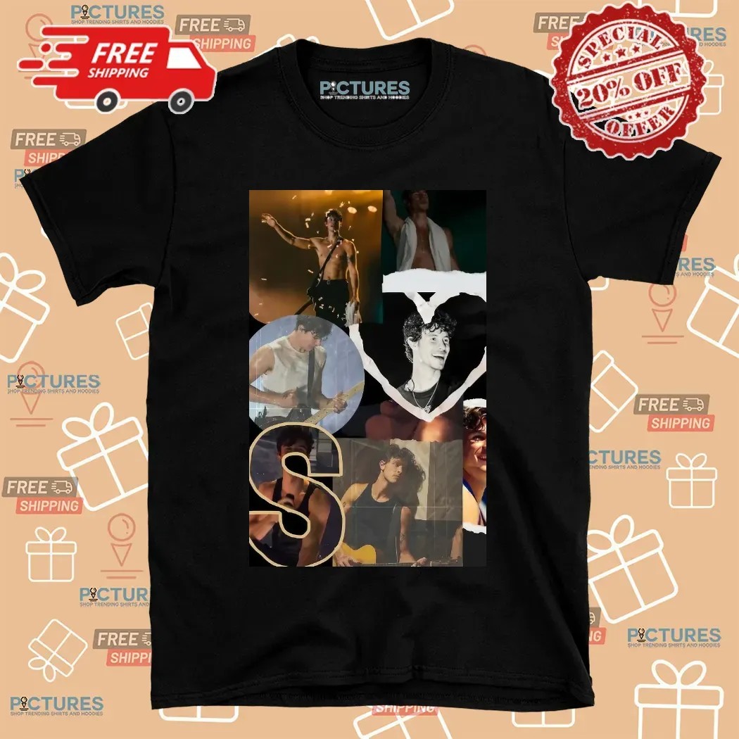 Camiseta Oversized Estampada Shawn Mendes Lollapalooza 2025 T Shirt