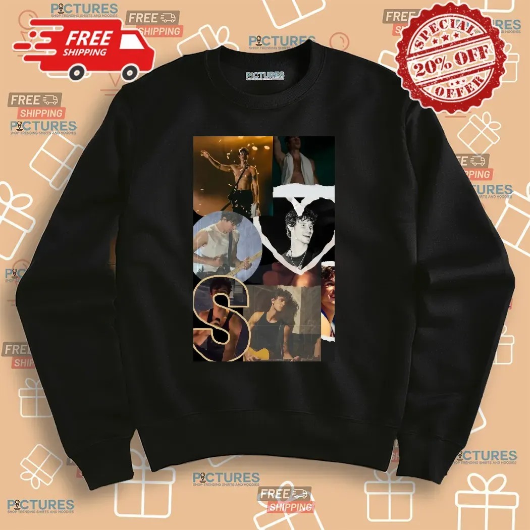 Camiseta Oversized Estampada Shawn Mendes Lollapalooza 2025 T Shirt