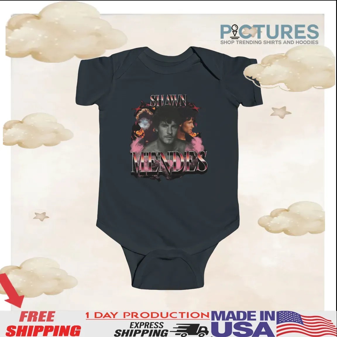 Camiseta Shawn Mendes Cantor Pop Turnê Show In My Blood T Shirt