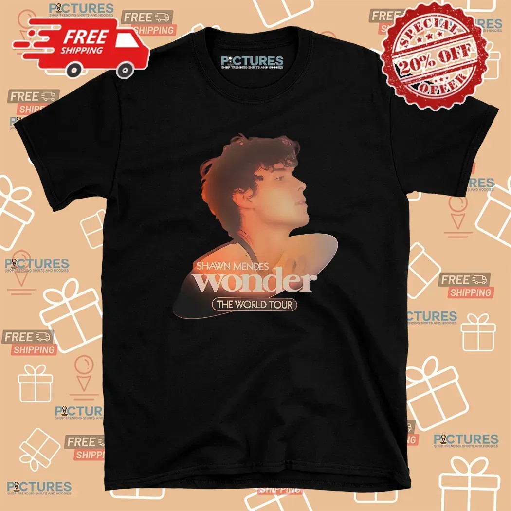 Camiseta Shawn Mendes Tour Wonder The World T Shirt