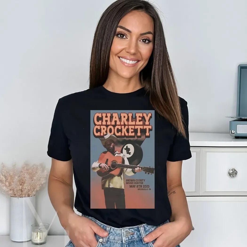 Charley Crockett Tour May 8 2025 Brown County Music Center Nashville IN Shirt