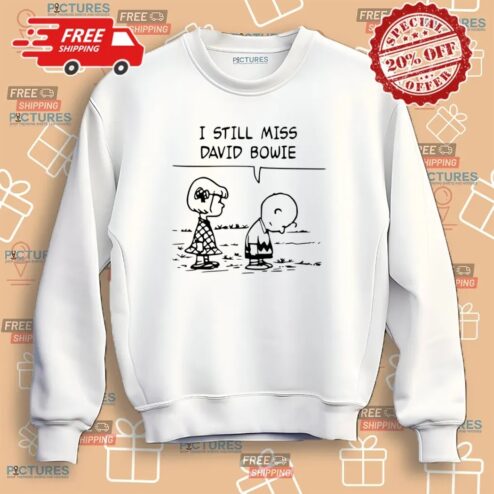 Charlie Brown I Still Miss David Bowie T Shirt