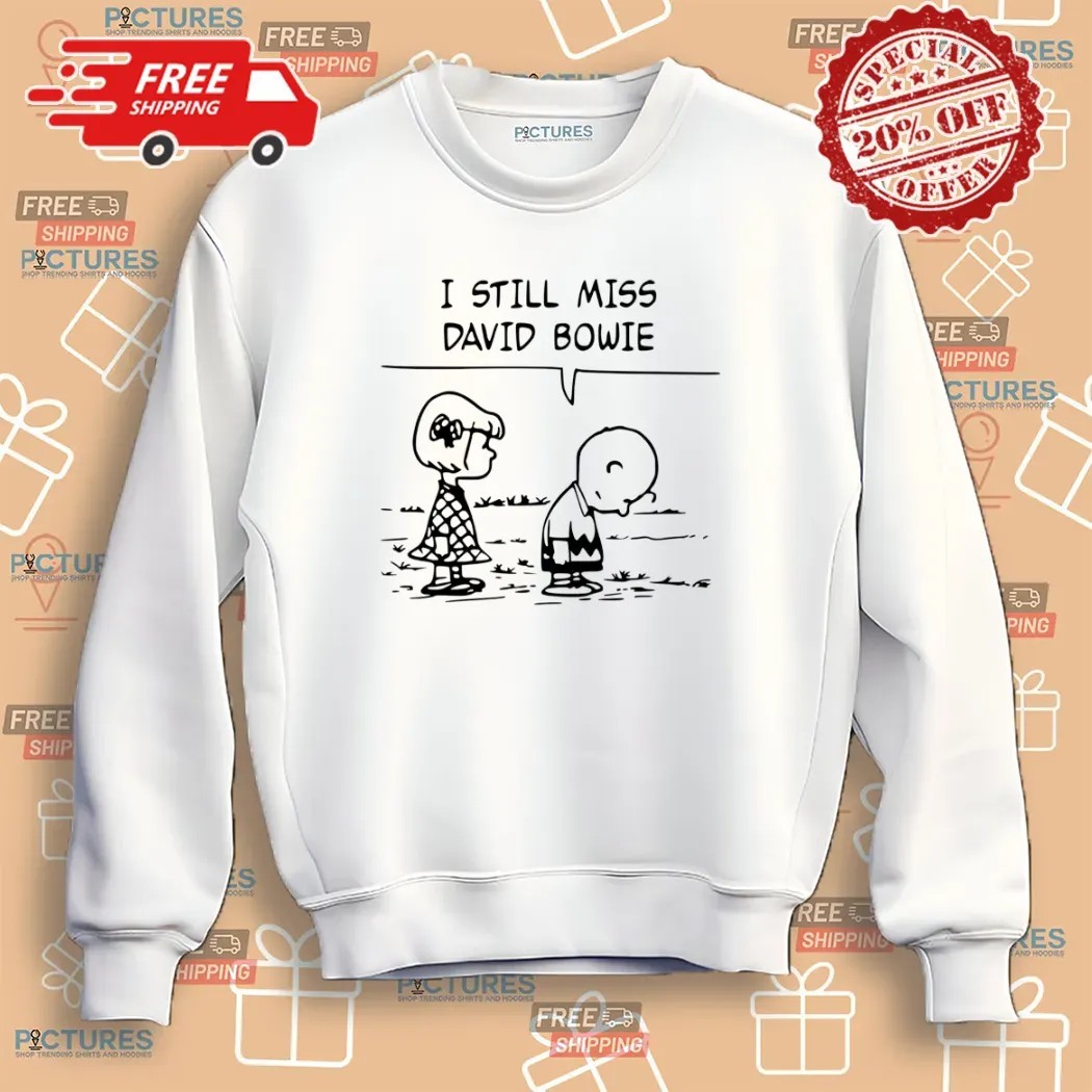 Charlie Brown I Still Miss David Bowie T Shirt