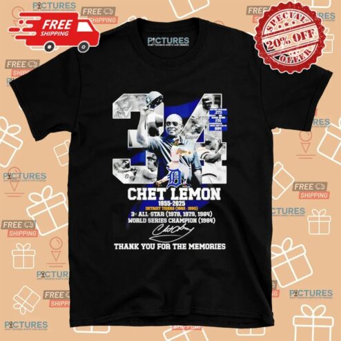 Chef Lemon 1955 2025 Detroit Tigers Thank You For The Memories Signature Shirt