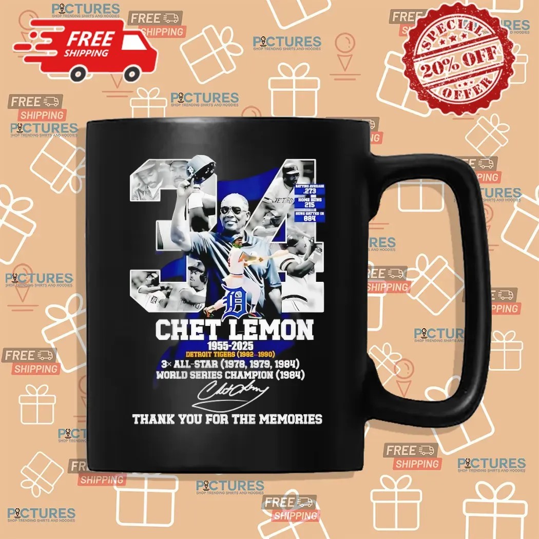 Chef Lemon 1955 2025 Detroit Tigers Thank You For The Memories Signature Shirt