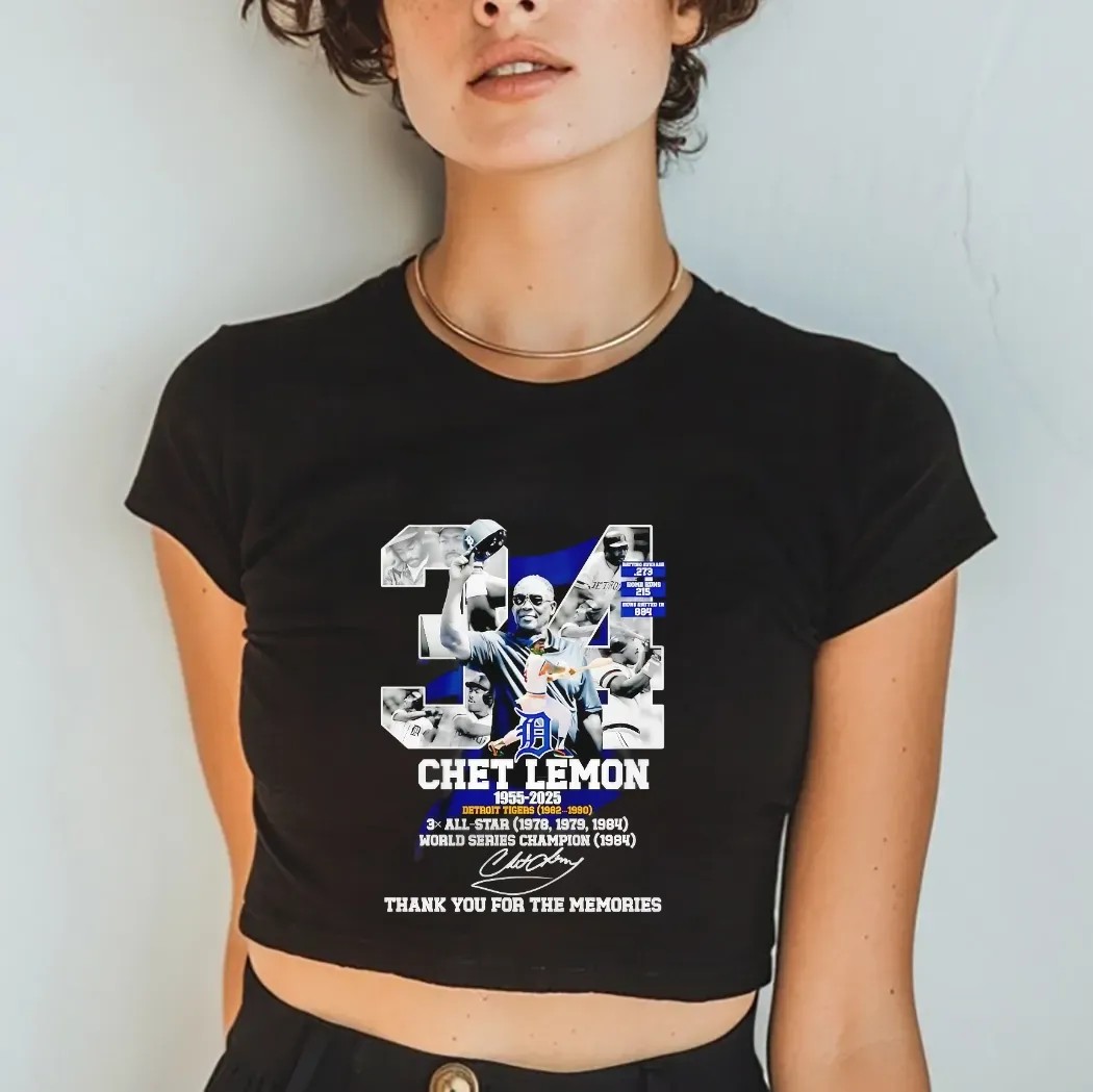 Chef Lemon 1955 2025 Detroit Tigers Thank You For The Memories Signature Shirt