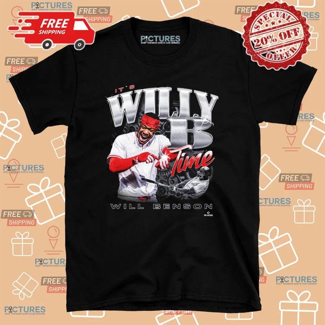 Cincinnati Reds Will Benson 30 It’s Willy B Time Vintage T Shirt Cincinnati Reds Will Benson 30 It’s Willy B Time Vintage T Shirt