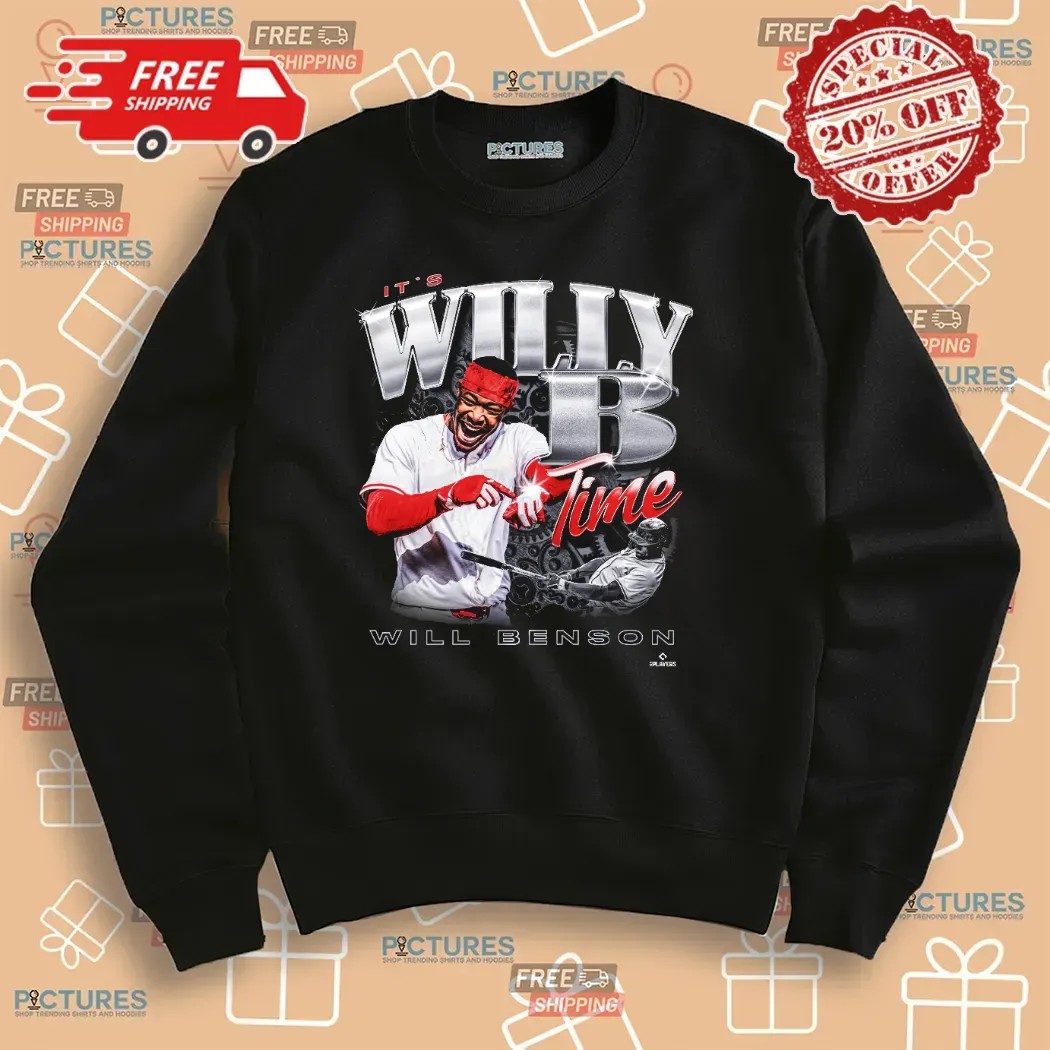 Cincinnati Reds Will Benson 30 It’s Willy B Time Vintage T Shirt Cincinnati Reds Will Benson 30 It’s Willy B Time Vintage T Shirt