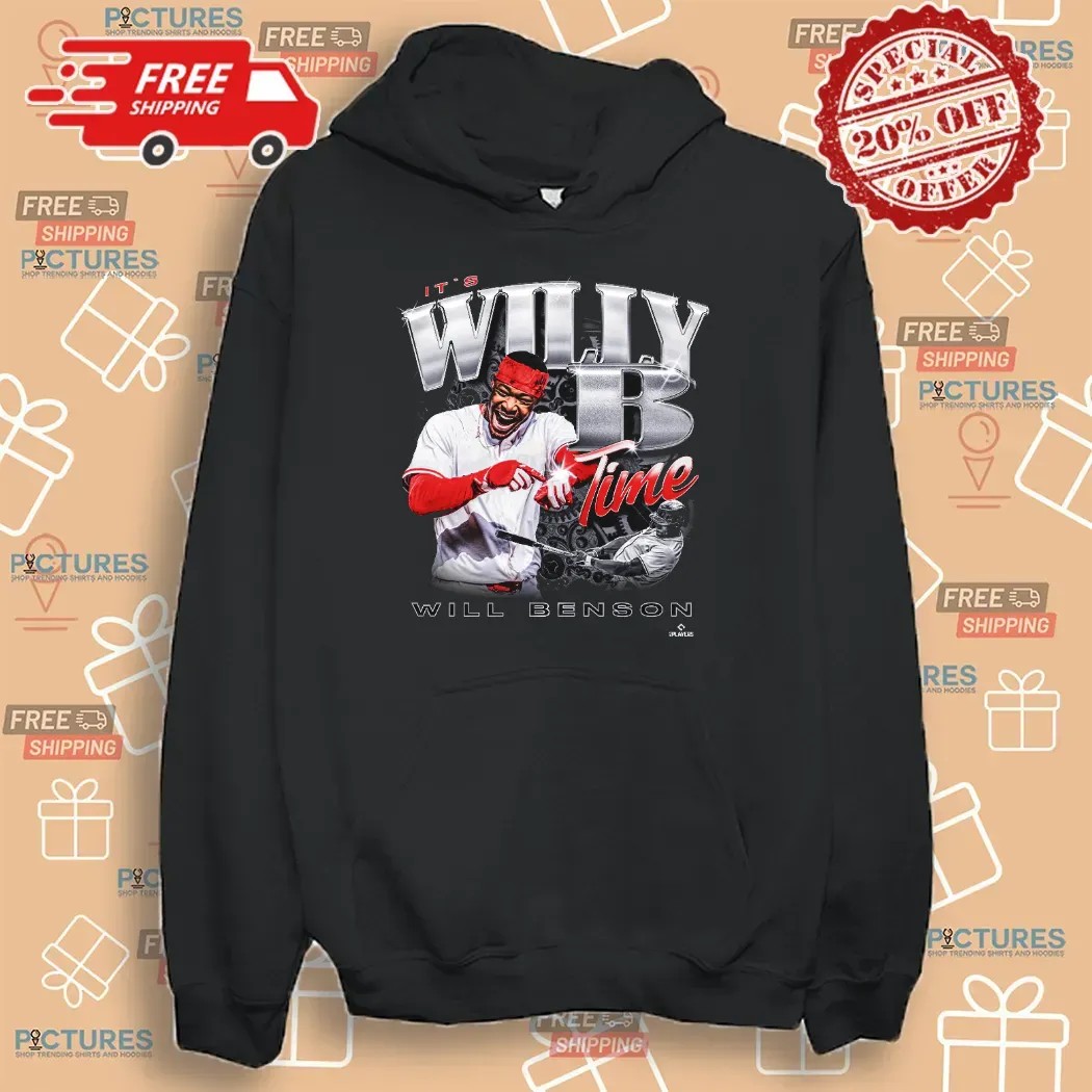 Cincinnati Reds Will Benson 30 It’s Willy B Time Vintage T Shirt Cincinnati Reds Will Benson 30 It’s Willy B Time Vintage T Shirt