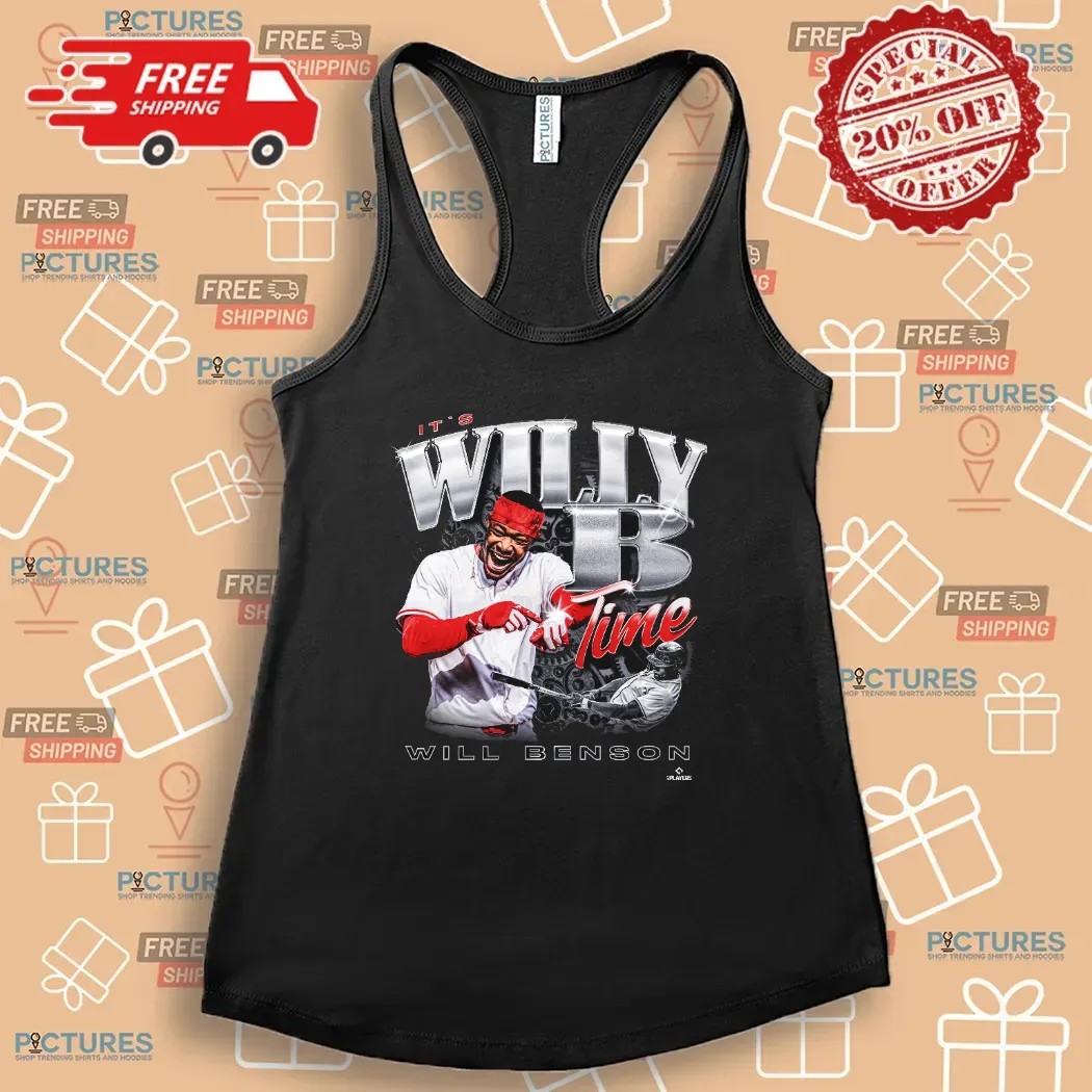 Cincinnati Reds Will Benson 30 It’s Willy B Time Vintage T Shirt Cincinnati Reds Will Benson 30 It’s Willy B Time Vintage T Shirt