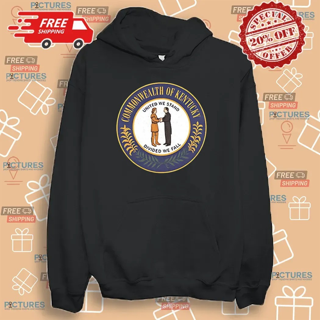 Commonwealth Of Kentucky United We Stand Divided We Fall Logo T Shirt