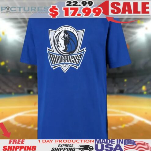 Cooper Flagg Wearing Dallas Mavericks Primary Logo Shirt