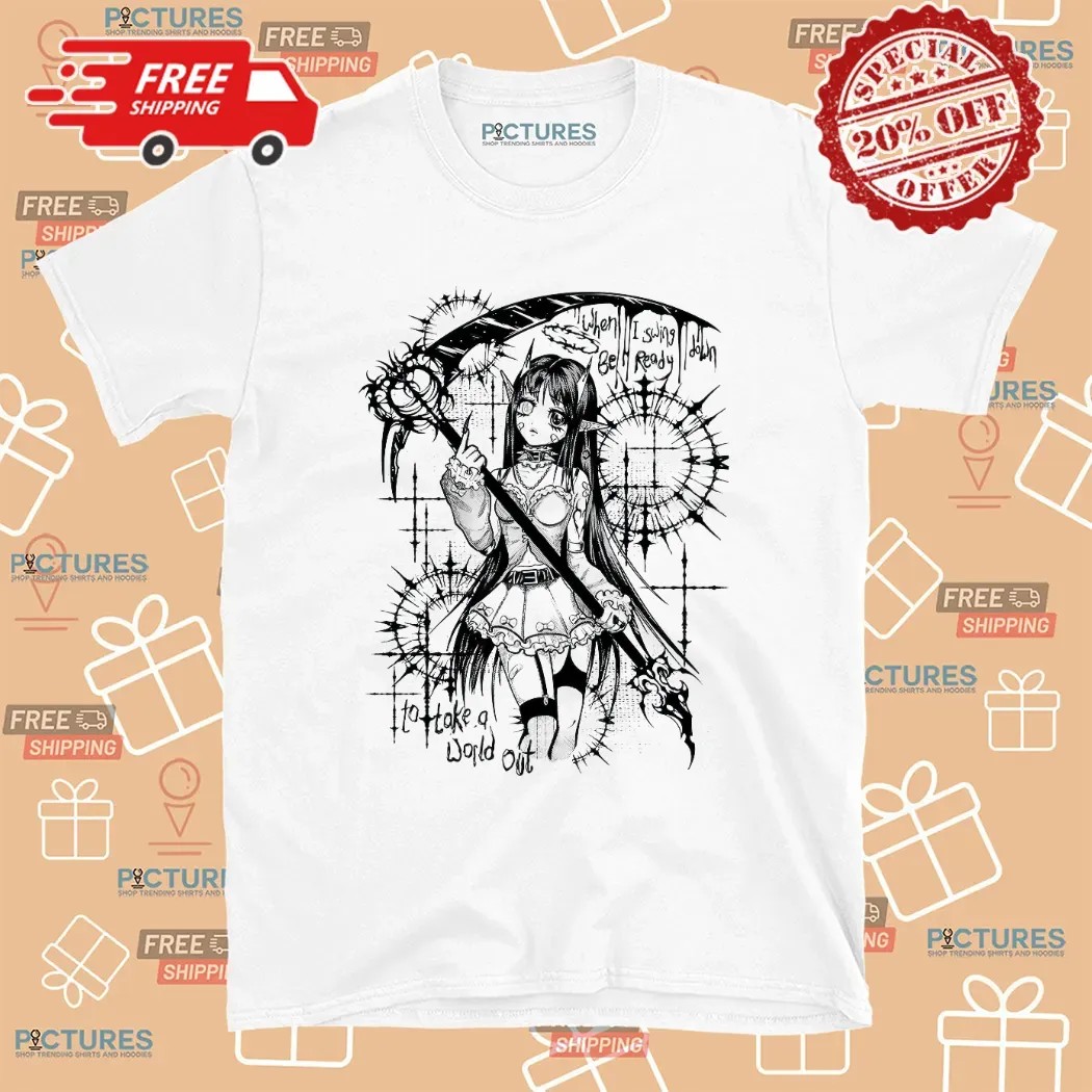 Cosmic Boop Reaper When I Swing Down Be Ready To Take A World Out T Shirt