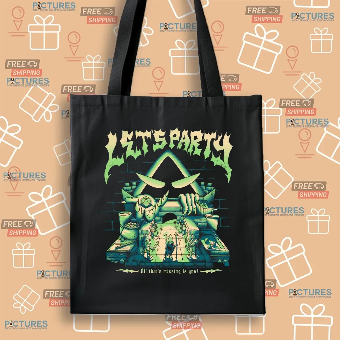 Critical Role Let's Party All That's Missing Is You Game Night T Shirt