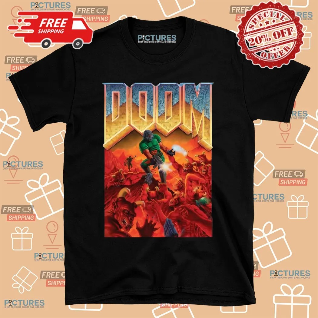 DOOM 1993 Video Game Cover Art Shirt
