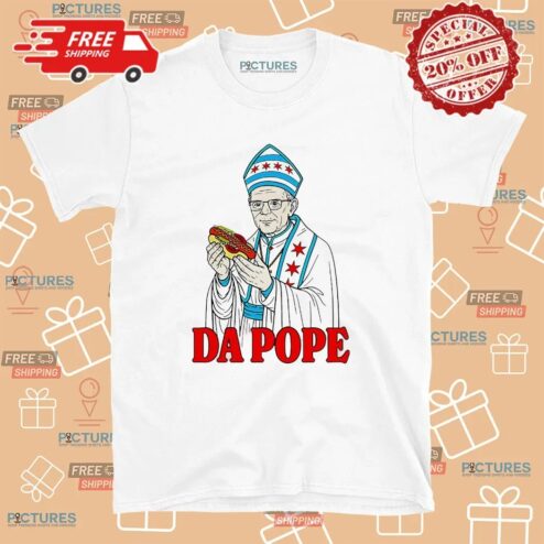 Da Pope Holding Hot Dog Meme T Shirt