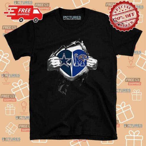 Dallas Cowboys Memphis Tigers It’s In My Heart T Shirt