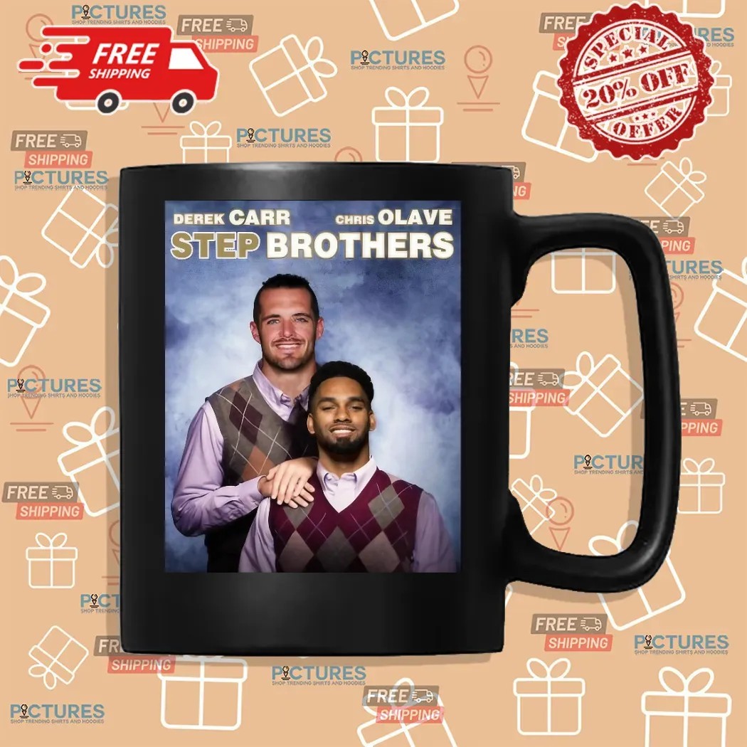 Derek Carr Chris Olave Step Brothers New Orleans Saints Football Shirt Derek Carr Chris Olave Step Brothers New Orleans Saints Football Shirt