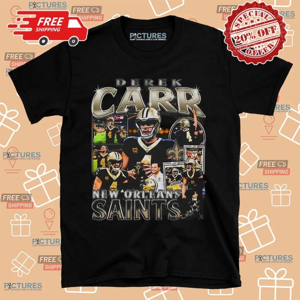 Derek Carr New Orleans Saints Vintage Bootleg Shirt
