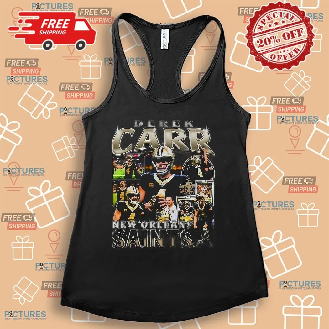Derek Carr New Orleans Saints Vintage Bootleg Shirt