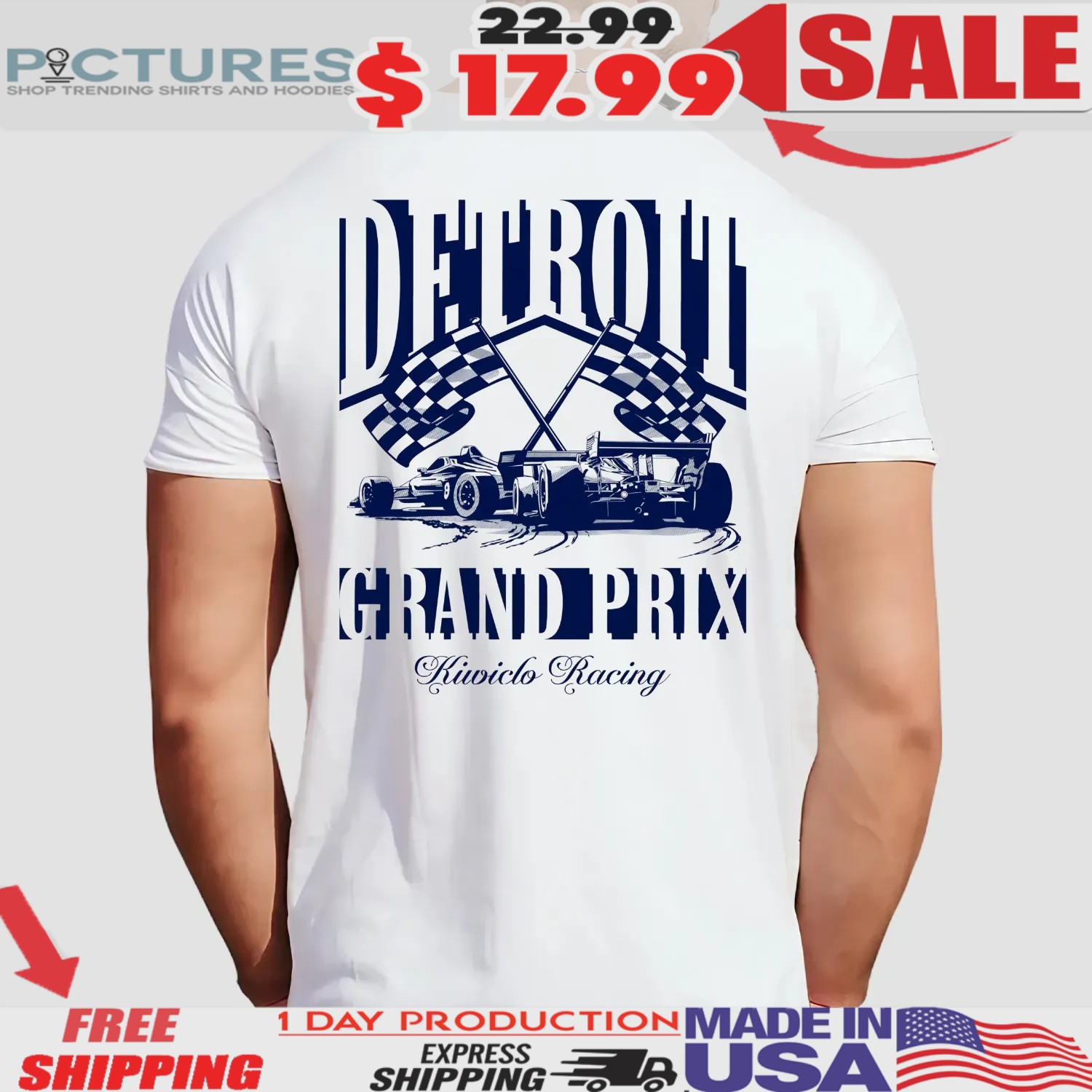 Detroit Grand Prix Kiwiclo Racing T Shirt