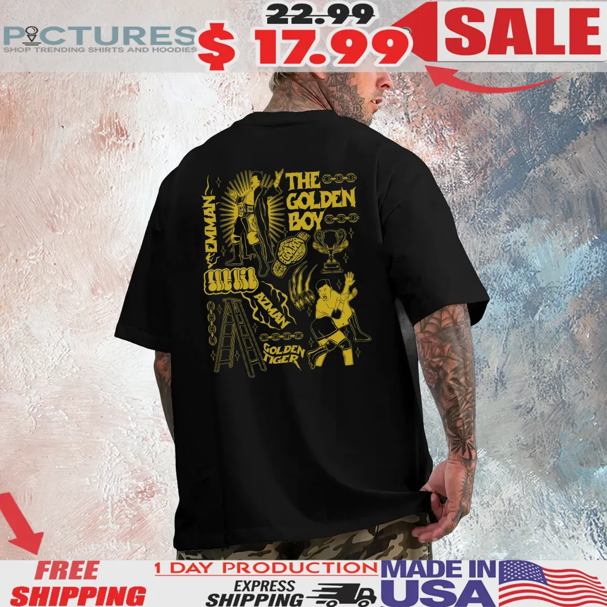 Dexcon DXCN Emman Azman The Golden Boy T Shirt