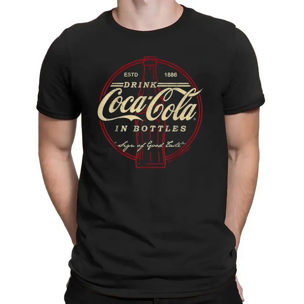 Drink Coca Cola In Bottles Sign Of Good Taste Vintage T Shirt Drink Coca Cola In Bottles Sign Of Good Taste Vintage T Shirt