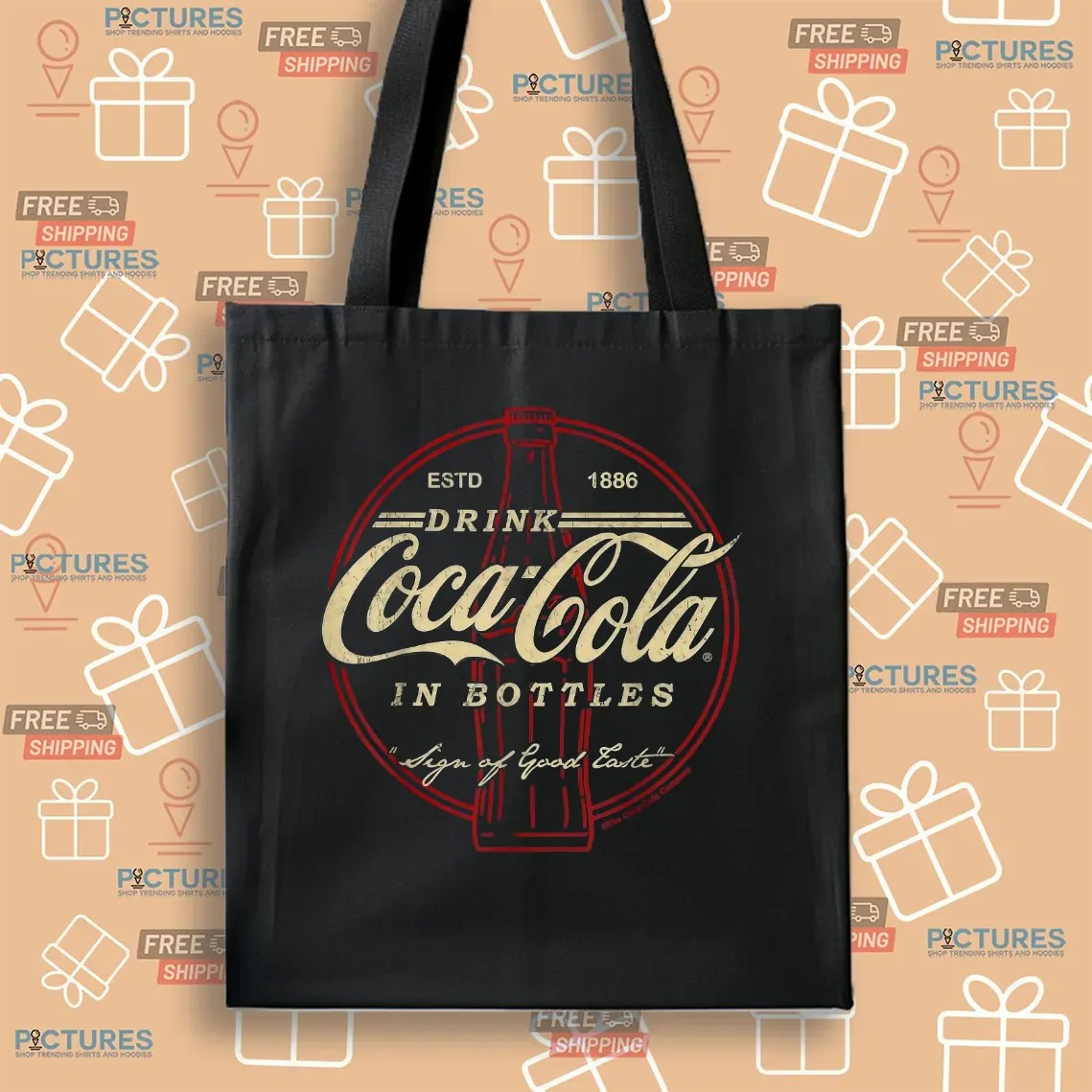 Drink Coca Cola In Bottles Sign Of Good Taste Vintage T Shirt Drink Coca Cola In Bottles Sign Of Good Taste Vintage T Shirt