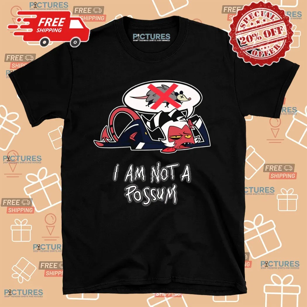 Drunk Moxxie Spring Broken I Am Not A Possum Helluva Boss T Shirt