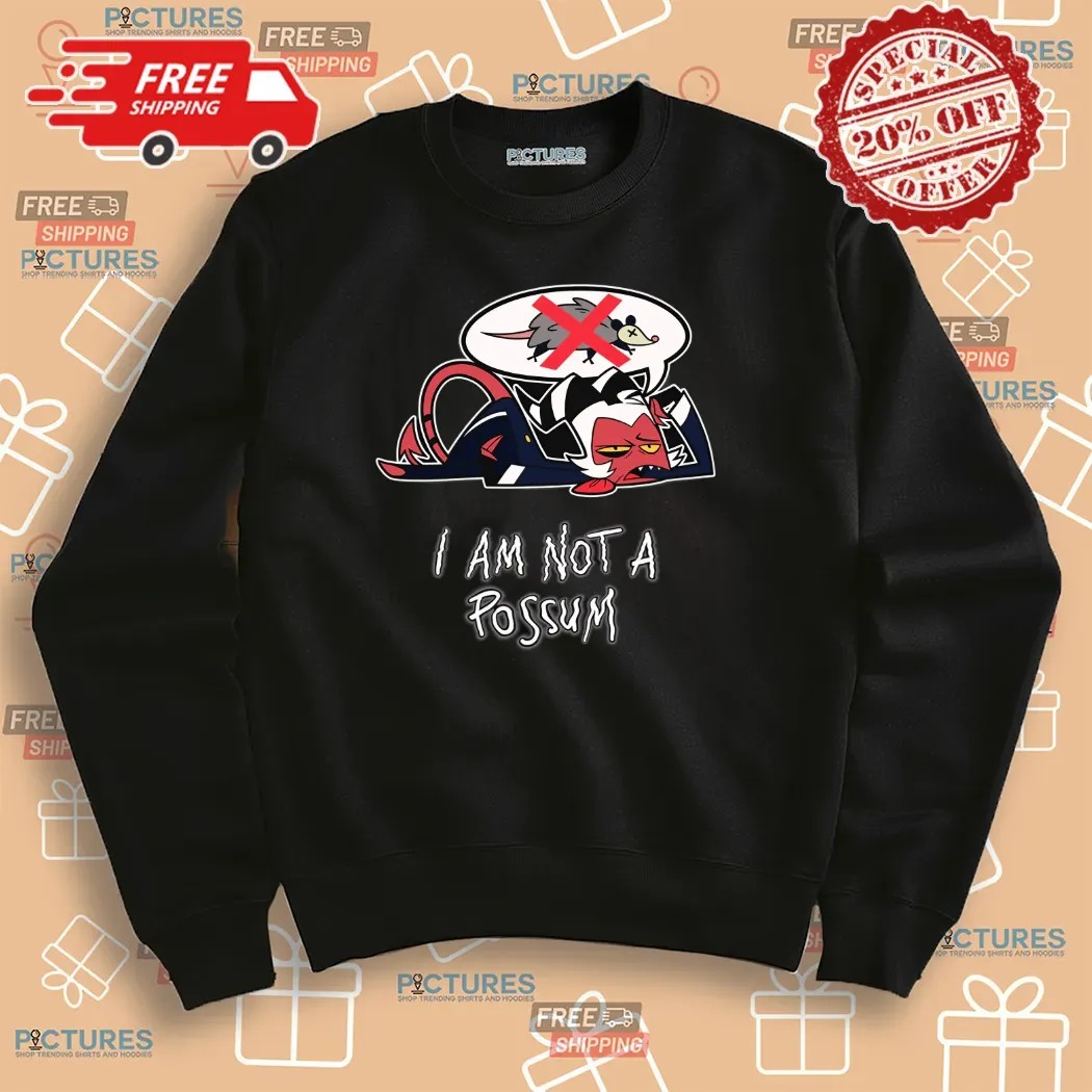 Drunk Moxxie Spring Broken I Am Not A Possum Helluva Boss T Shirt
