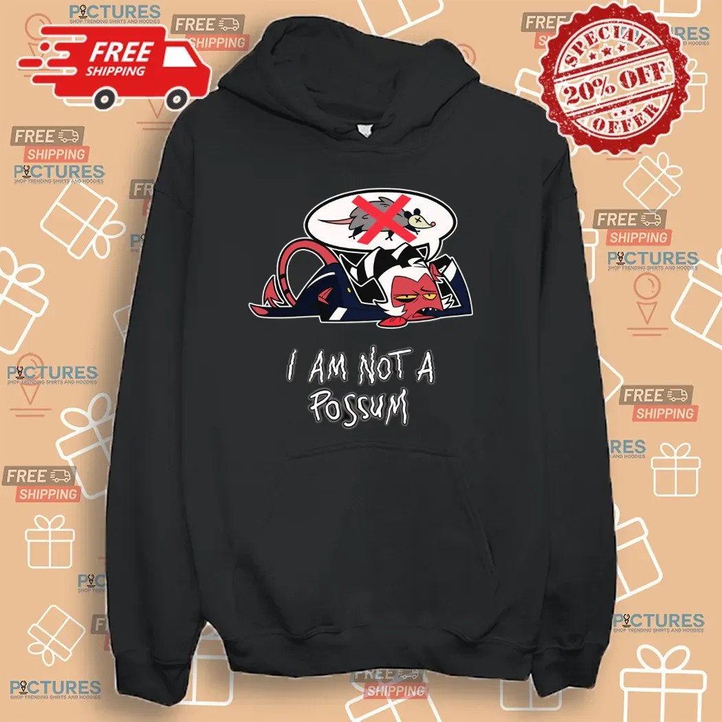 Drunk Moxxie Spring Broken I Am Not A Possum Helluva Boss T Shirt